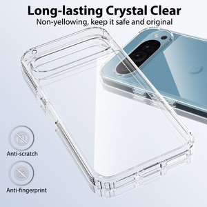 Trasparente posteriore semplice morbido TPU + acrilico duro 2 <span class=keywords><strong>in</strong></span> 1 custodia per telefono antiurto per Google Pixel - Product Image 6