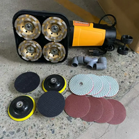 Vente directe d'usine, petite meuleuse à disques portative pour béton, machine à polir les bords manuelle