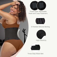 Ceinture de maintien ajustable avec logo personnalisé, gaine amincissante pour le ventre, ceinture abdominale sculptante avec triple enveloppement pour femmes et hommes