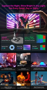 Teléfono Inteligente Blackview SHARK <span class=keywords><strong>9</strong></span>, Pantalla HD+ IPS de 6.67'' y 90Hz, NFC, Cámara Principal con IA de 50MP, GPS, <span class=keywords><strong>Android</strong></span> 14 - Product Image 5