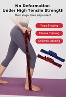 Bande de résistance élastique pour exercices des fascias, des ischio-jambiers et des jambes, sangle d'étirement du pied avec boucle pour entraînement, yoga, physiothérapie, Pilates