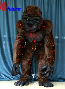Disfraces de <span class=keywords><strong>Gorila</strong></span> de Dibujos Animados con LED a Todo Color para Actuaciones, Disfraces de TV y Cine, Ropa de Fiesta, Disfraces de Mascota con LED - Product Image 3