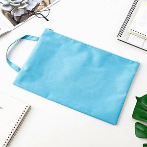 <b>A4</b> Canvas <b>File</b> Bag Colorful Zipper with Large Capacity <b>Folder</b> Enterprise Customized LOGO for Students - Product Image 6