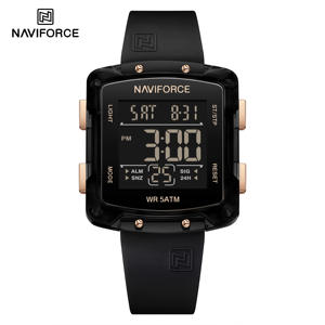 Reloj Electrónico Cuadrado de Moda para Mujer Naviforce 7121, Personalizable con Logotipo de Marca Privada, Reloj de Pulsera Digital LCD Deportivo de Silicona - Product Image 2