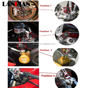 Kit de couvercles de soupapes de purge en aluminium pour maître-cylindres, étriers et <span class=keywords><strong>embrayage</strong></span> de moto HYPERMOTARD 1100 pour <span class=keywords><strong>DUCATI</strong></span> HYPERMOTARD1100 - Product Image 6