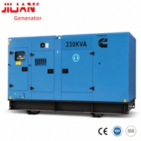 Générateur électrique insonorisé 264kW 330kVA à moteur diesel 6LTAA9.5-g1 triphasé 50/60Hz pour hôpital avec ATS Guangzhou/Yiwu