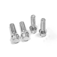 Boulon de roue M12x1.5 à tête Torx pour jantes de course de voiture et moto, boulon de roue en alliage 6 points pour marché secondaire