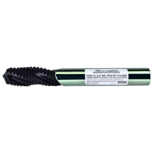 Fraise à queue HSS-Co TA1419 avec revêtement TiAlN, hélice de 30 degrés, 4 cannelures pour le dégrossissage, avec queue Weldon - Product Image 2