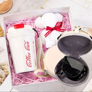 Wholesale Summer Essentials Office Sleep Relaxation Relief Gadget Eye Mask Neck Massager Mini Fan Promotional Events <b>Gift</b> Set - Product Image 2