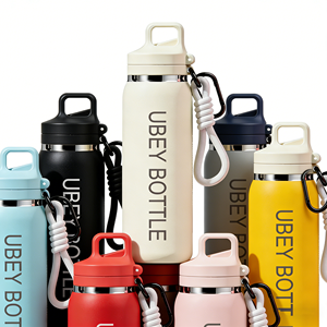 Borraccia Termica Spray-Coated con Apertura One-Touch per Ciclisti: Idratati in Movimento - Product Image 4