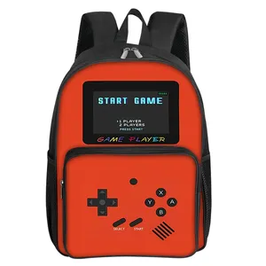 Mochila informal de bolsillo frontal cuadrado para consola de juegos de gran oferta para niños/niñas, los mejores regalos, mochila escolar de dibujos animados en 3D para niños - Product Image 4