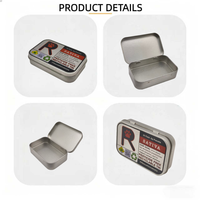 Boîte d'emballage personnalisée en étain de qualité alimentaire pour bonbons, chocolat, grains de café, chewing-gum, lait, avec logo en relief et impression sur surface incurvée