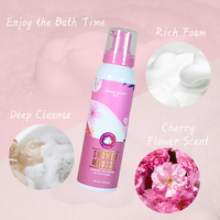 Mousse de douche personnalisée OEM/ODM, gel douche exfoliant et nourrissant, marque privée
