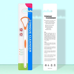 Approved Custom Disposable Plastic Silicone Tongue Cleaner Scraper Brush Bulk Item - Product Image 3
