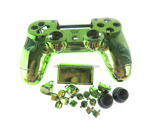 Vỏ thay thế mạ điện toàn bộ cho tay cầm <span class=keywords><strong>PS4</strong></span> JDS 040, mạ crôm, mặt trên, mặt dưới, vỏ bảo vệ kèm nút bấm - Product Image 3