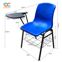 Chaises de salle à manger en plastique empilables économiques en stock, chaise à dossier croisé durable, chaises en plastique peu encombrantes, prix bas
