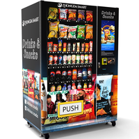 Distributeur de machines de vente automatiques réfrigérées en stock, prix compétitif, construction en acier inoxydable, compatible SDK