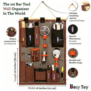 Set <span class=keywords><strong>de</strong></span> Bartender Profesional <span class=keywords><strong>de</strong></span> <span class=keywords><strong>Acero</strong></span> <span class=keywords><strong>Inoxidable</strong></span> con Bolsa y Herramientas <span class=keywords><strong>de</strong></span> Bar para Preparar Cócteles y Whiskey - Product Image 3