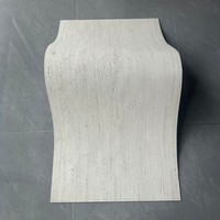 Panneau de revêtement mural flexible en pierre souple Travertine MCM, feuille de pierre mince pliable pour la décoration intérieure et extérieure