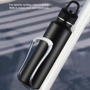 24oz Stainless Steel 8-color Leak-proof Vacuum Insulated Gym Outdoor Tumbler Standard Mouth Lid Food Grade Portable Bottles - Product Image 4