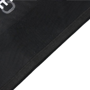 Custom Logo <b>Black</b> Grey Net Fruit Vegetable Carrying Grocery Tote Shoulder Fashion Nylon Mesh Shopping Beach <b>Bag</b> - Product Image 3