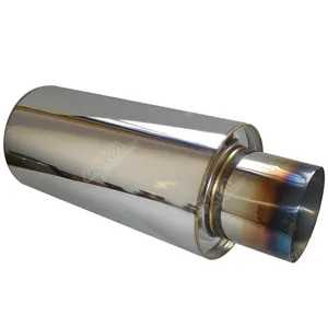 GRWA 汽车性能 SS201 镜面抛光钛排气消声器适用于 HKS
