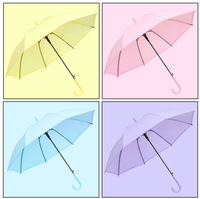 Parapluie de sécurité pour enfants avec logo personnalisé, dessin animé, léger, petit, ouverture manuelle, parapluies de pluie pour enfants d'école, REACH