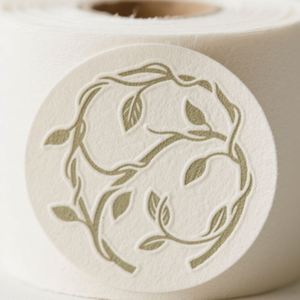 Custom Luxury Texture Paper <b>logo</b> Embossed 3D <b>Stickers</b> Labels Perfume Decorating Packaging Labels - Product Image 1