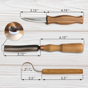 Juego de 3 Cuchillos para Tallar Madera, Apto para Principiantes y Novatos, Herramientas para Tallar Cucharas - Product Image 3