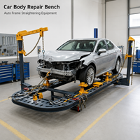 Banc de redressage de châssis automobile en acier, force de traction 10T (98KN), 5200x2100mm, machine de redressage de carrosserie automobile, vente chaude