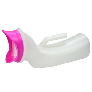 Urinoir ovale en plastique rose de 0,15 kg pour femmes, personnes âgées, femmes enceintes et post-partum - Product Image 5