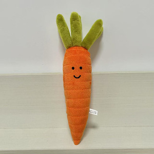 Creatieve Pluche Knuffel Groenten Wortel Sleutelhanger Zachte Plushie Gepersonaliseerde Merk Uitvoerbare Rugzak Decoratie - Product Image 2