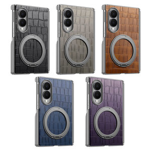 Étui de télé<span class=keywords><strong>phone</strong></span> portable Samsung Z Fold 8 avec support rotatif à motif crocodile - protection anti-chute pour Fold 8 Ultra - Product Image 1