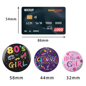 Botones Personalizados de Hojalata Redondos Impresos, Pines de Solapa Promocionales de 32, 44, 58mm para Campañas de Marketing y Eventos, Sin Pedido Mínimo (MOQ) - Product Image 3