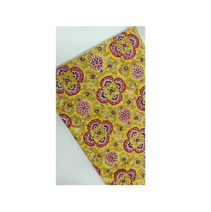 Hand Block Printed 100% Cotton Fabric Manufacture Handmade Cotton Fabric for Export Selling at Low Price