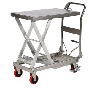 Carretilla Elevadora Hidráulica de Cuatro Ruedas con Plataforma Plana de Aluminio, Carretilla de Transporte Portátil, Carretilla Plegable con Plataforma Plana-01 - Product Image 6