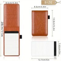 Ensemble de porte-blocs-notes en cuir, mini carnet ligné pour l'école
