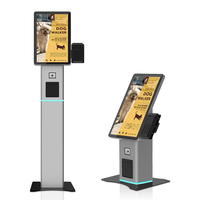 Pantalla Táctil de Pedidos y Pagos de Autoservicio de 21.5 Pulgadas para Restaurante McDonald's, con Escáner de Código QR e Impresora