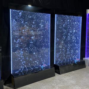 Divisor de ambientes con pared de burbujas de agua personalizada con luces y pantallas LED con control remoto - Product Image 6
