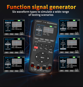 Osciloscopio Multímetro Generador de Señales 3 en 1 ZT-706S, Doble Canal, Ancho de Banda de 50MHz, 66000 Conteo Verdaderos RMS, V.<span class=keywords><strong>F</strong></span>.C. - Product Image 4