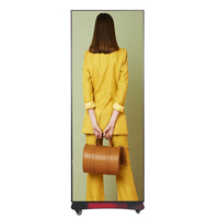 Écran d'affichage LED de publicité intérieure Écran d'affichage LED de différentes tailles mobile intérieur P1.53 P1.8 P2 P2.5 Support publicitaire LED numérique