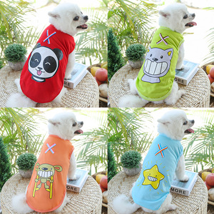 Shine And Shine Pet Dog Vest Summer Cotton Cartoon Print <b>For</b> <b>Cats</b> And Dogs Small Medium Large Size Pet <b>Clothes</b> - Product Image 3