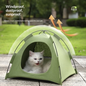 Surepawzy Katlanabilir Evcil Hayvan Çadırı Açık Hava Kedi Köpek Evi Taşınabilir Yıkanabilir Evcil Hayvan Yatağı Montaj Gerektirmez Küçük Köpekler Kediler Toptan - Product Image 1