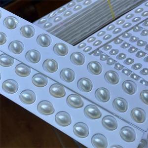 Gioielli raffinati <span class=keywords><strong>acqua</strong></span> di mare 10*14mm ovale bianco Mabe perle sciolte per il commercio all'ingrosso - Product Image 3
