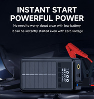Démarreur de voiture portable d'urgence, gonfleur de pneus, lumière LED, affichage numérique, anti-étincelles, chargement USB, courant de crête 1000A pour voitures