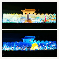 Proyección holográfica 3D personalizada Proyector arquitectónico de mapeo remoto de video 3D para exteriores