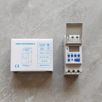 Saklar pengatur waktu daya otomatis 220V tipe rel Din THC15A sakelar kontrol waktu hemat energi maks 30A. Masa perpanjangan arus