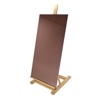 Tôle d'aluminium anodisé miroir bronze 5005 5052 de 0,21 mm à 3 mm avec AA20 pour façade de magasin de luxe et mur de hall d'hôtel haut de gamme