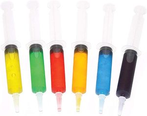Jeringas de plástico Jelly Shot Recipiente mediano con tapa, perfecto para vasos de chupito de plástico Halloween Acción de Gracias Navidad - Product Image 3