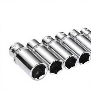 OUSHKE Outil de réparation automobile Clé à douille à chocs 8mm-32mm finition chromée CR-V Clé hexagonale à bille Qualité DIY Finition miroir / Poli OEM - Product Image 3